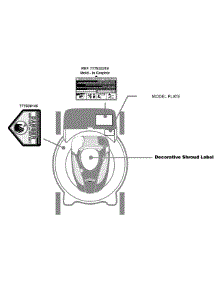 Label Map parts for Craftsman Push Walk-Behind Mower 11A-418D299 / 2010 from AppliancePartsPros.com