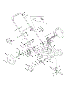 General Assembly parts for Craftsman Push Walk-Behind Mower 11A-508A099 / 2010 from AppliancePartsPros.com