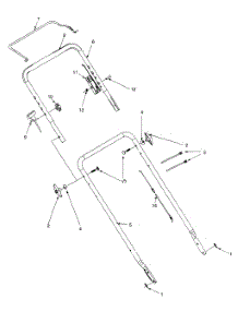 Handle Assembly I parts for Craftsman Push Walk-Behind Mower 11A-597F099 / 1997 from AppliancePartsPros.com