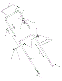Handle Assembly Ii parts for Craftsman Push Walk-Behind Mower 11A-597F799 / 1997 from AppliancePartsPros.com