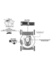 Label Map parts for Craftsman Push Walk-Behind Mower 11A-A08X099 / 2011 from AppliancePartsPros.com