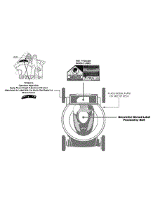 Label Map parts for Craftsman Push Walk-Behind Mower 11A-A15A099 / 2011 from AppliancePartsPros.com