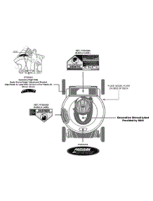 Label Map parts for Craftsman Push Walk-Behind Mower 11A-A25G099 / 2011 from AppliancePartsPros.com