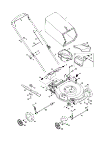 General Assembly parts for Craftsman Push Walk-Behind Mower 11A-A25H299 / 2011 from AppliancePartsPros.com