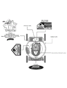 Label Map parts for Craftsman Push Walk-Behind Mower 11A-A28H299 / 2010 from AppliancePartsPros.com