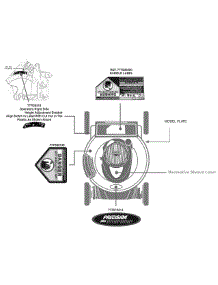 Label Map parts for Craftsman Push Walk-Behind Mower 11A-A28L099 / 2010 from AppliancePartsPros.com