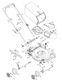 General Assembly parts for Craftsman Push Walk-Behind Mower 11A-A2BX799 / 2015 from AppliancePartsPros.com
