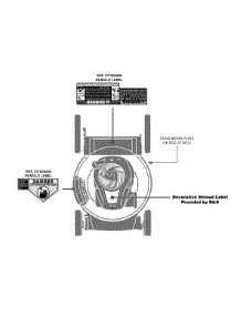 Label Map 11A-B03r799 parts for Craftsman Push Walk-Behind Mower 11A-B03R799 / 2013 from AppliancePartsPros.com