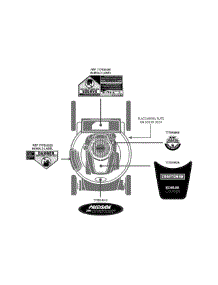 Label Map parts for Craftsman Push Walk-Behind Mower 11A-B21E099 / 2013 from AppliancePartsPros.com