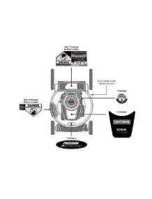 Label Map parts for Craftsman Push Walk-Behind Mower 11A-B21K799 / 2013 from AppliancePartsPros.com
