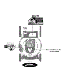 Label Map parts for Craftsman Push Walk-Behind Mower 11A-B25F799 / 2014 from AppliancePartsPros.com
