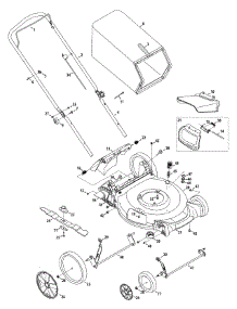 General Assembly parts for Craftsman Push Walk-Behind Mower 11A-B28H299 / 2010 from AppliancePartsPros.com