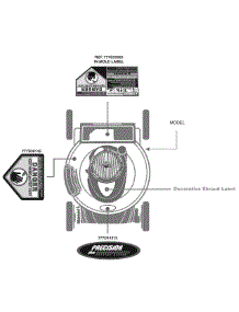 Label Map parts for Craftsman Push Walk-Behind Mower 11A-B28L099 / 2010 from AppliancePartsPros.com