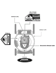 Label Map parts for Craftsman Push Walk-Behind Mower 11A-B28P299 / 2010 from AppliancePartsPros.com