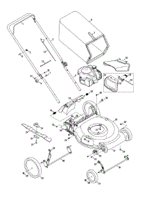 General Assembly parts for Craftsman Push Walk-Behind Mower 11A-B2BW799 / 2014 from AppliancePartsPros.com