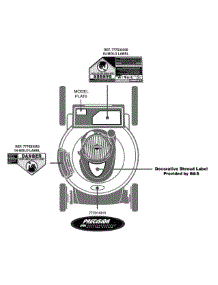 Label Map parts for Craftsman Push Walk-Behind Mower 11A-B2BX799 / 2014 from AppliancePartsPros.com