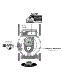 Label Map parts for Craftsman Push Walk-Behind Mower 11A-B2BX799 / 2015 from AppliancePartsPros.com