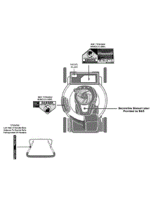 Label Map parts for Craftsman Self-Propelled Walk-Behind Mower 12A-A2BR799 / 2014 from AppliancePartsPros.com