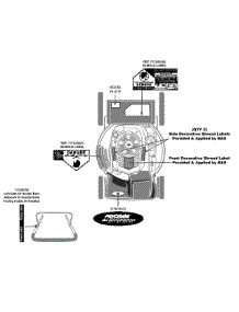 Label Map parts for Craftsman Self-Propelled Walk-Behind Mower 12A-B28S799 / 2015 from AppliancePartsPros.com