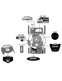 Label Map parts for Craftsman Self-Propelled Walk-Behind Mower 12ABB22J799 / 2015 from AppliancePartsPros.com