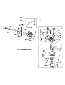 4P90mub Carburetor Assembly parts for Craftsman Self-Propelled Walk-Behind Mower 12AE76JU099 / 2013 from AppliancePartsPros.com