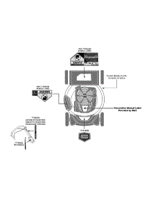 Label Map parts for Craftsman Self-Propelled Walk-Behind Mower 12AQC38Z799 / 2013 from AppliancePartsPros.com