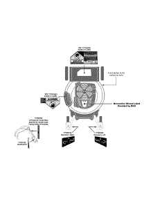 Label Map parts for Craftsman Self-Propelled Walk-Behind Mower 12AQC68Z799 / 2013 from AppliancePartsPros.com