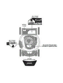 Label Map parts for Craftsman Self-Propelled Walk-Behind Mower 12AVC1B8799 / 2015 from AppliancePartsPros.com