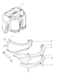 Grass Bag Assembly parts for Craftsman Lawn Tractor 13A-328-099 / 2003 from AppliancePartsPros.com