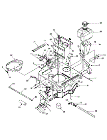 Frame Assembly parts for Craftsman Lawn Tractor 13A-344-099 / 2003 from AppliancePartsPros.com