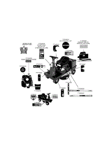 Label Map parts for Craftsman Lawn Tractor 13A4065-099 / 2002 from AppliancePartsPros.com
