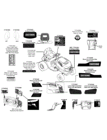 Label Map parts for Craftsman Lawn Tractor 13AJ78SS099 / 2012 from AppliancePartsPros.com