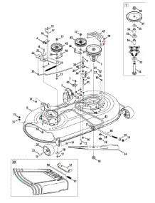 Mower Deck parts for Craftsman Lawn Tractor 13AJ78SS099 / 2012 from AppliancePartsPros.com