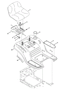 Seat & Fender parts for Craftsman Lawn Tractor 13AJ78SS099 / 2012 from AppliancePartsPros.com