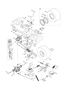 Drive Assembly parts for Craftsman Lawn Tractor 13AL78ST299 / 2011 from AppliancePartsPros.com
