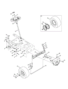 Steering & Front Axle parts for Craftsman Lawn Tractor 13AL78ST299 / 2011 from AppliancePartsPros.com