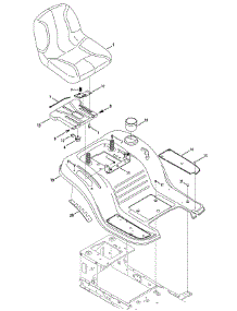 Seat & Fender parts for Craftsman Lawn Tractor 13AL78ST299 / 2012 from AppliancePartsPros.com