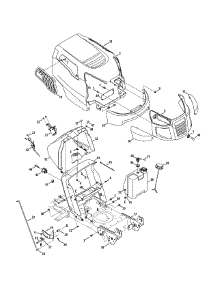 Hood & Grille parts for Craftsman Lawn Tractor 13AN77SS099 / 2011 from AppliancePartsPros.com