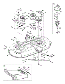 Mower Deck parts for Craftsman Lawn Tractor 13AN77SS099 / 2012 from AppliancePartsPros.com