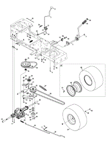 Drive & Rear Wheels parts for Craftsman Lawn Tractor 13AN77SS299 / 2012 from AppliancePartsPros.com