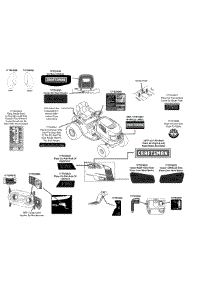 Label Map parts for Craftsman Lawn Tractor 13AN77SS299 / 2012 from AppliancePartsPros.com