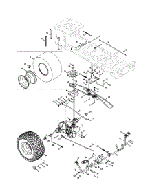 Drive & Rear Wheels parts for Craftsman Lawn Tractor 13AR91PT099 / 2011 from AppliancePartsPros.com