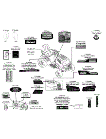 Label Map parts for Craftsman Lawn Tractor 13AR91PT099 / 2011 from AppliancePartsPros.com
