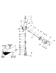 Transmission Assembly parts for Craftsman Tiller 210-355-099 from AppliancePartsPros.com
