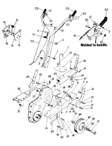 Handle parts for Craftsman Tiller 219-385 from AppliancePartsPros.com