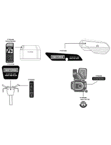 Label Map parts for Craftsman Tiller 21A-344E299 / 2010 from AppliancePartsPros.com