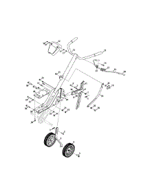 Handle & Wheels parts for Craftsman Tiller 21A-344E299 / 2011 from AppliancePartsPros.com