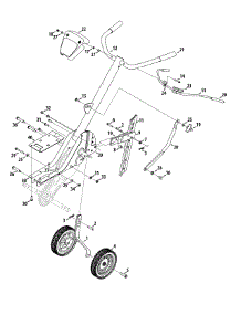 Handle & Wheels parts for Craftsman Tiller 21A-344E299 / 2012 from AppliancePartsPros.com