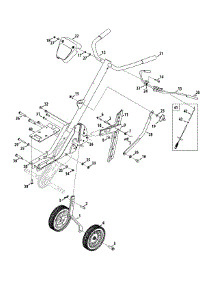 Handle & Wheels parts for Craftsman Tiller 21A-34M8799 / 2012 from AppliancePartsPros.com
