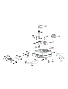 170-Tu Fuel Tank & Mounting parts for Craftsman Tiller 21A-34M8799 / 2013 from AppliancePartsPros.com